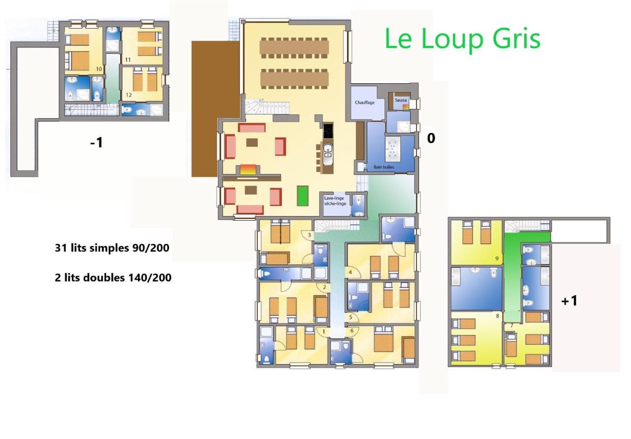 Le Loup Gris - 35 pers - Vue-Wellness, Butgenbach-Malmedy Villa Eksteriør billede